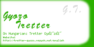 gyozo tretter business card